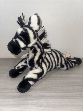 Gotta Getta Gund “Zally” the Zebra Stuffed Plush Collectible 13” Toy Laying